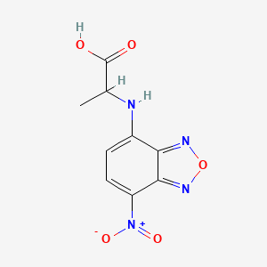 molecular formula C9H8N4O5 B1678961 2-[(4-Nitro-2,1,3-benzoxadiazol-7-yl)amino]propanoic acid CAS No. 64917-85-7