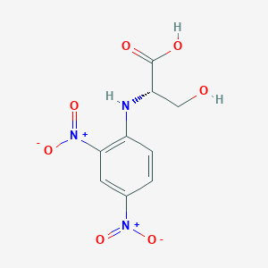 molecular formula C9H9N3O7 B167897 N-(2,4-Dinitrophenyl)-L-serine CAS No. 1655-64-7