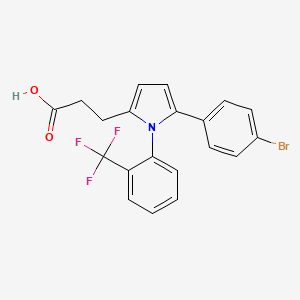 molecular formula C20H15BrF3NO2 B1678974 Poloppin 