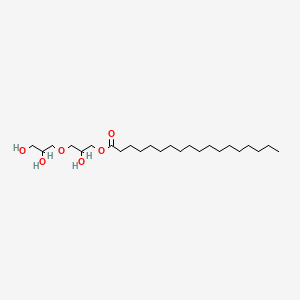 B1678984 3-(2,3-Dihydroxypropoxy)-2-hydroxypropyl stearate CAS No. 79777-30-3