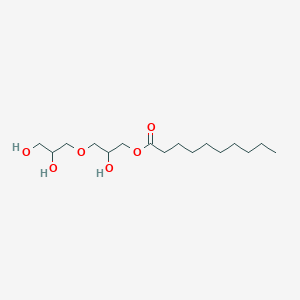 molecular formula C16H32O6 B1678985 Polyglyceryl-2 caprate CAS No. 156153-06-9