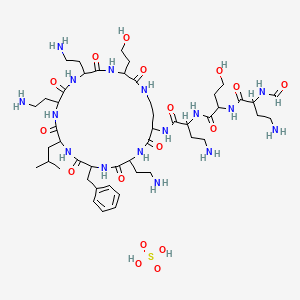 molecular formula C56H100N16O17S B1678988 气孢霉素 CAS No. 1405-20-5