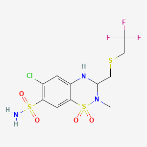 molecular formula C11H13ClF3N3O4S3 B1678995 Polythiazide CAS No. 346-18-9