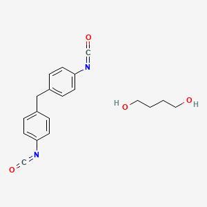 molecular formula C19H20N2O4 B1678996 1,4-Butanediol, polymer with 1,1'-methylenebis(4-isocyanatobenzene) CAS No. 25805-16-7