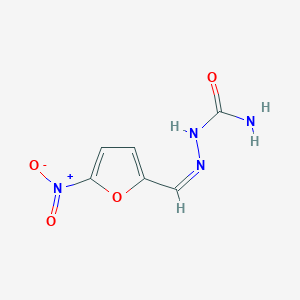 molecular formula C6H6N4O4 B1679002 [(Z)-(5-nitrofuran-2-yl)methylideneamino]urea CAS No. 59-87-0