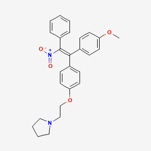 molecular formula C27H28N2O4 B1679004 Nitromifene CAS No. 10448-84-7