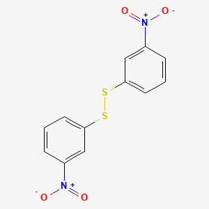 molecular formula C12H8N2O4S2 B1679007 二(3-硝基苯基)二硫化物 CAS No. 537-91-7