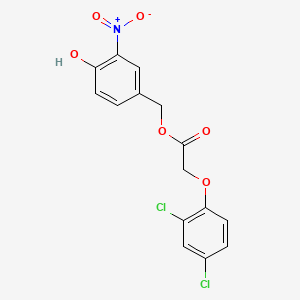 molecular formula C15H11Cl2NO6 B1679016 3-Nitro-4-hydroxybenzyl 2,4-dichlorophenoxyacetate CAS No. 26351-71-3