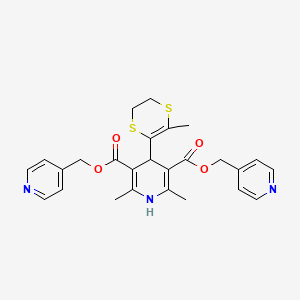 molecular formula C26H27N3O4S2 B1679018 NIK250 CAS No. 126444-09-5