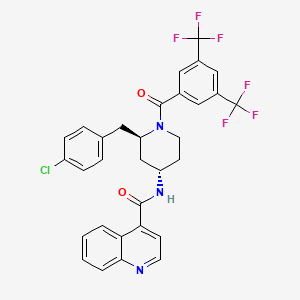 molecular formula C31H24ClF6N3O2 B1679022 AV-608 CAS No. 177707-12-9