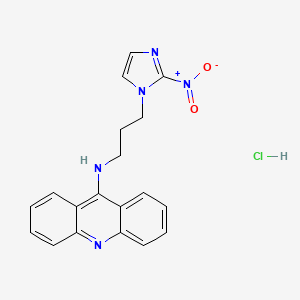 molecular formula C19H18ClN5O2 B1679024 N-(3-(2-Nitro-1H-imidazol-1-yl)propyl)-9-acridinamine monohydrochloride CAS No. 140448-36-8
