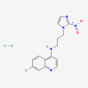 molecular formula C15H15Cl2N5O2 B1679025 NLCQ-1 CAS No. 221292-08-6
