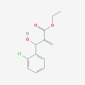 molecular formula C12H13ClO3 B1679027 2-((2-氯苯基)(羟基)甲基)丙烯酸乙酯 CAS No. 88039-46-7