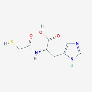 molecular formula C8H11N3O3S B1679031 N-Mercaptoacetyl-L-histidine CAS No. 62404-82-4