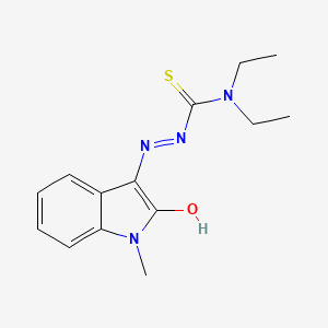 molecular formula C14H18N4OS B1679033 N-Methylisatin beta-4',4'-diethylthiosemicarbazone CAS No. 6452-15-9