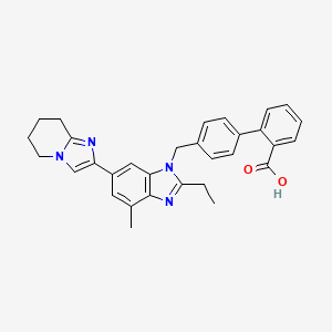 molecular formula C31H30N4O2 B1679040 Pomisartan CAS No. 144702-17-0