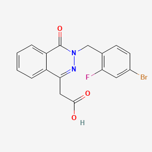 molecular formula C17H12BrFN2O3 B1679041 Ponalrestat CAS No. 72702-95-5