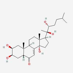 molecular formula C27H44O6 B1679042 Ponasterone A CAS No. 13408-56-5