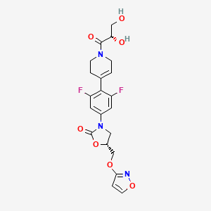 molecular formula C21H21F2N3O7 B1679054 Posizolid CAS No. 252260-02-9