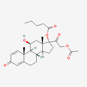 molecular formula C28H38O7 B1679066 Prednisolone Valerate Acetate CAS No. 72064-79-0