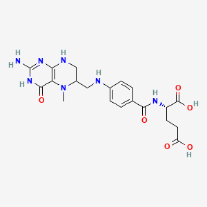 molecular formula C20H25N7O6 B1679070 5-Methyltetrahydrofolic acid CAS No. 134-35-0