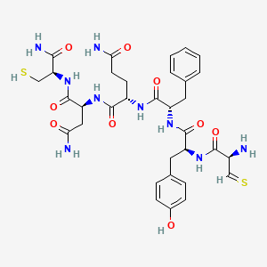 molecular formula C33H43N9O9S2 B1679083 Pressinamide CAS No. 27759-18-8