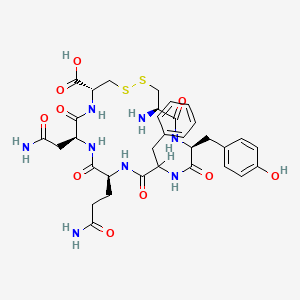 molecular formula C33H42N8O10S2 B1679084 H-DL-Cys(1)-DL-Tyr-DL-Phe-DL-Gln-DL-Asn-DL-Cys(1)-OH CAS No. 35748-51-7