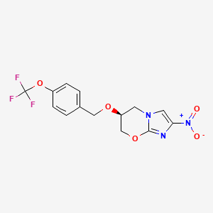 molecular formula C14H12F3N3O5 B1679085 Pretomanid CAS No. 187235-37-6