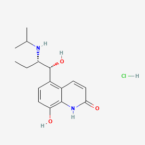molecular formula C16H23ClN2O3 B1679087 Procaterol hydrochloride hemihydrate CAS No. 59828-07-8