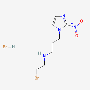 molecular formula C8H14Br2N4O2 B1679094 1H-Imidazole-1-propanamine, N-(2-bromoethyl)-2-nitro-, monohydrobromide CAS No. 131505-02-7