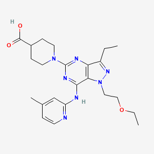 molecular formula C23H31N7O3 B1679141 Pde5-IN-42 