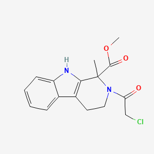 molecular formula C16H17ClN2O3 B1679143 Methyl 2-(2-chloroacetyl)-1-methyl-2,3,4,9-tetrahydro-1H-pyrido[3,4-b]indole-1-carboxylate CAS No. 922507-80-0