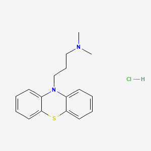 molecular formula C17H21ClN2S B1679183 Promazine hydrochloride CAS No. 53-60-1