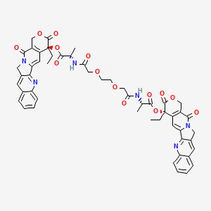 molecular formula C52H48N6O14 B1679208 Pegamotecan CAS No. 581079-18-7