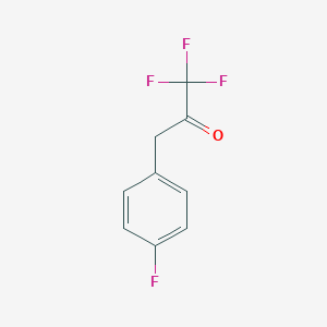 molecular formula C9H6F4O B167923 3-(4-Fluorophenyl)-1,1,1-trifluoro-2-propanone CAS No. 1735-92-8