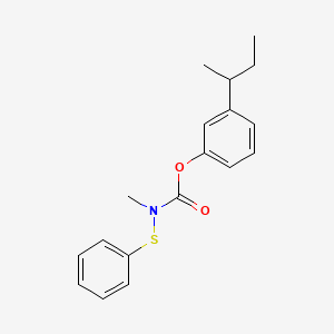 molecular formula C18H21NO2S B1679240 m-sec-Butylphenyl-N-methyl-N-thiophenylcarbamate CAS No. 25474-41-3