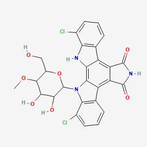 molecular formula C27H21Cl2N3O7 B1679247 Rebeccamycin CAS No. 93908-02-2
