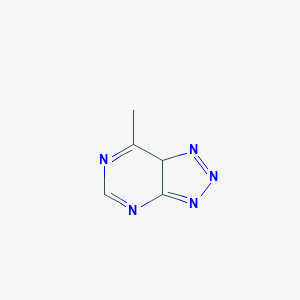 molecular formula C5H5N5 B167925 2-Methyl-3,5,7,8,9-pentazabicyclo[4.3.0]nona-2,4,6,8-tetraene CAS No. 10179-83-6