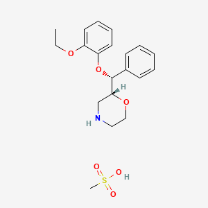molecular formula C20H27NO6S B1679250 Reboxetine mesylate CAS No. 98769-84-7
