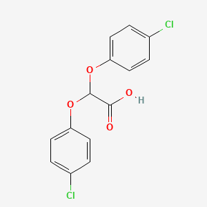molecular formula C14H10Cl2O4 B1679254 双(4-氯苯氧基)乙酸 CAS No. 29815-94-9