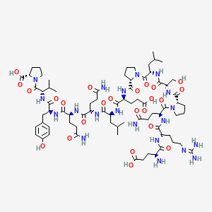 molecular formula C72H113N19O22 B1679261 Relaxin C-peptide CAS No. 115825-92-8