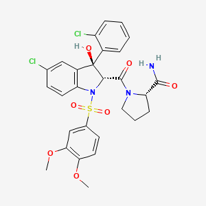 molecular formula C28H27Cl2N3O7S B1679262 Relcovaptan CAS No. 150375-75-0