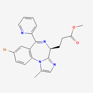 molecular formula C21H19BrN4O2 B1679269 瑞马唑仑 CAS No. 308242-62-8