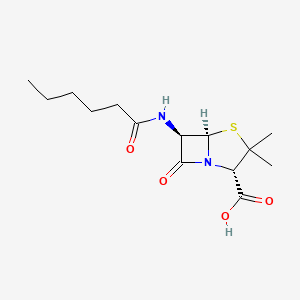 molecular formula C14H22N2O4S B1679271 Amylpenicillin CAS No. 4493-18-9
