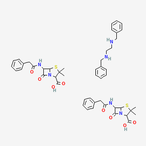 molecular formula C48H64N6O12S2 B1679272 Penicillin G benzathine (USP) CAS No. 1538-09-6