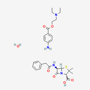 molecular formula C29H40N4O7S B1679273 普鲁卡因青霉素 G CAS No. 6130-64-9