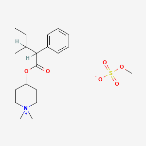 molecular formula C20H33NO6S B1679293 Pentapiperium methylsulfate CAS No. 7681-80-3