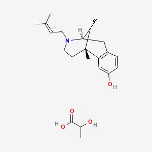 molecular formula C22H33NO4 B1679296 Pentazocine lactate CAS No. 17146-95-1