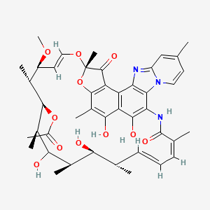 molecular formula C43H51N3O11 B1679331 Rifaximin CAS No. 80621-81-4