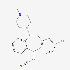 molecular formula C22H20ClN3 B1679332 Rilapine CAS No. 79781-95-6